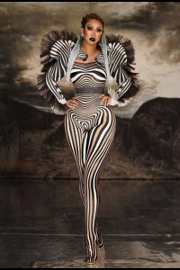 SW002 Zebra Stage Costume