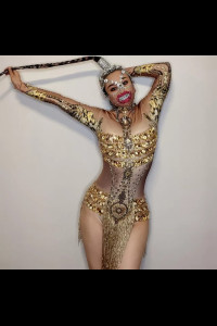 SW012 Gold Stage Costume