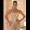 E789 Beige Boobtube Gown