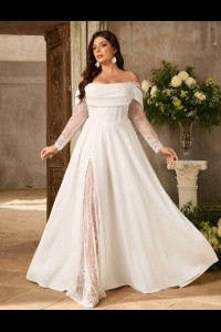 W023 Wedding Dress with Lace