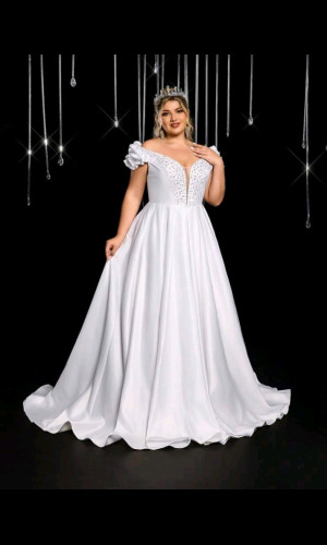 W019 White Wedding Dress