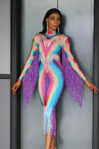 SW003 Rainbow Dazzle Dress